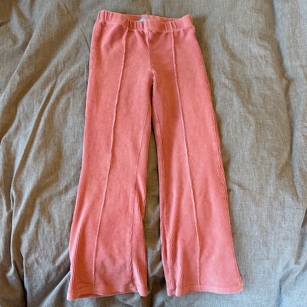 Girls size 6 Draper James Cordouroy pink flare pants